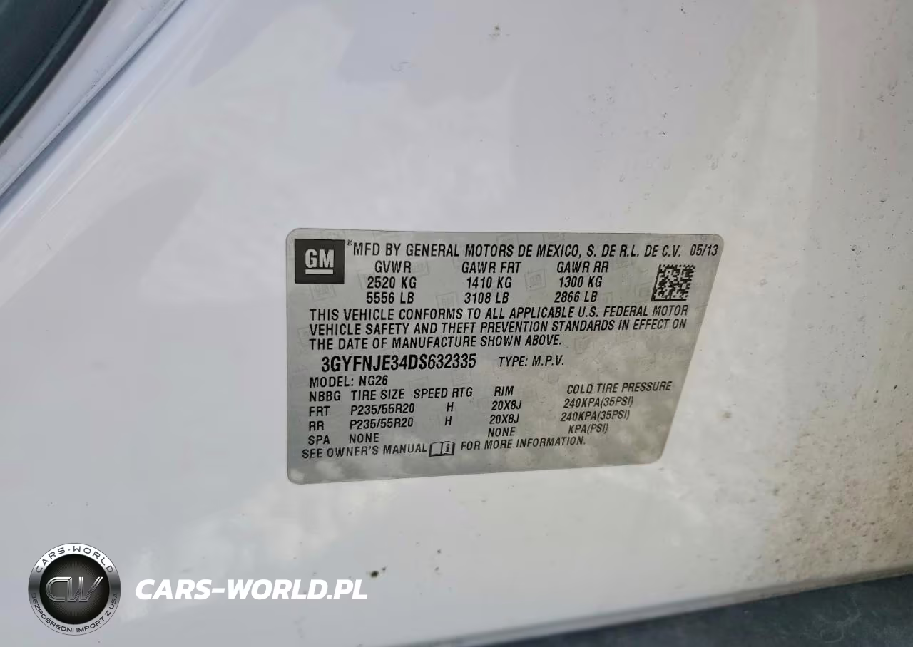 2013 Cadillac Srx Premium Collection VIN:3GYFNJE34DS632335 - 13