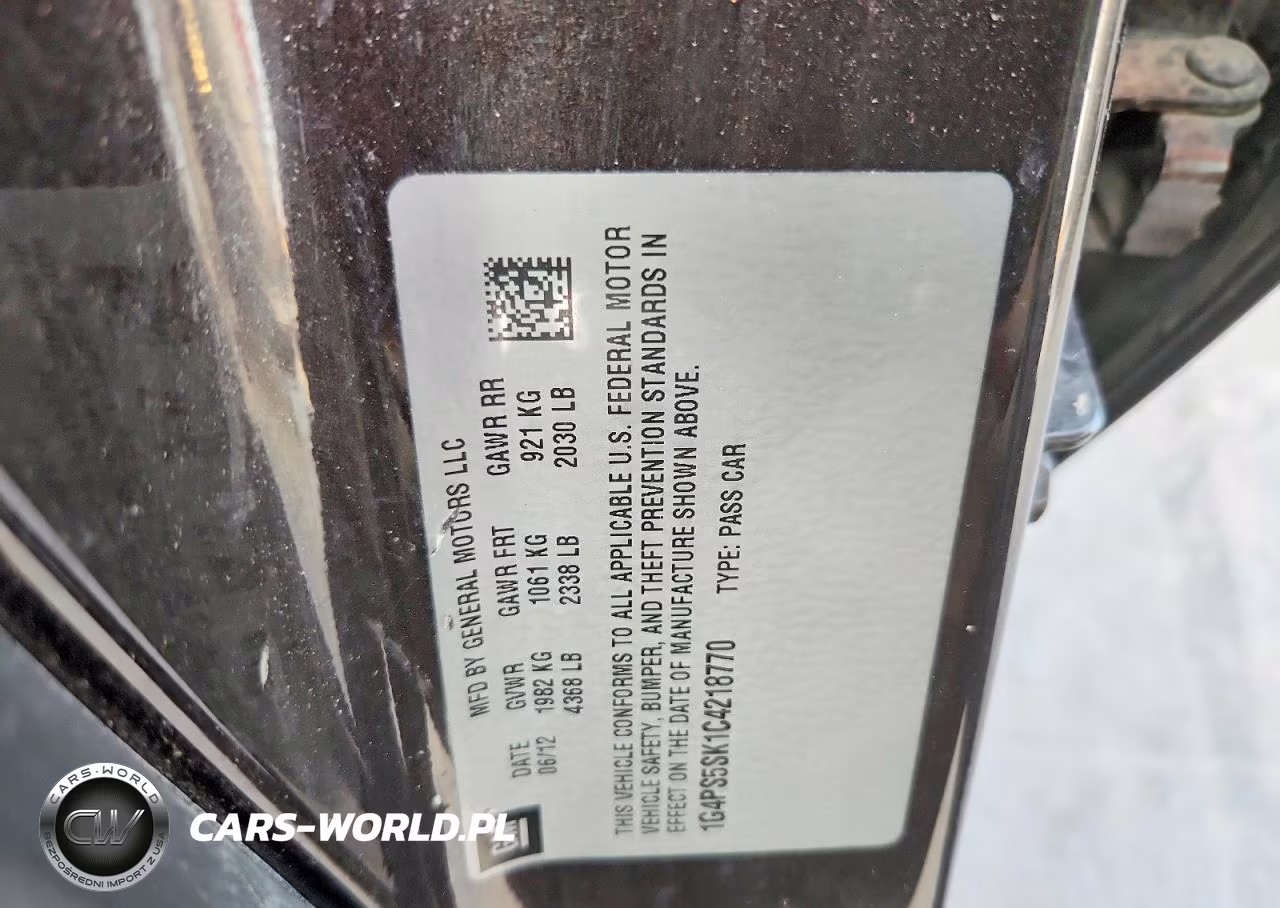 2012 Buick Verano VIN:1G4PS5SK1C4218770 - 12