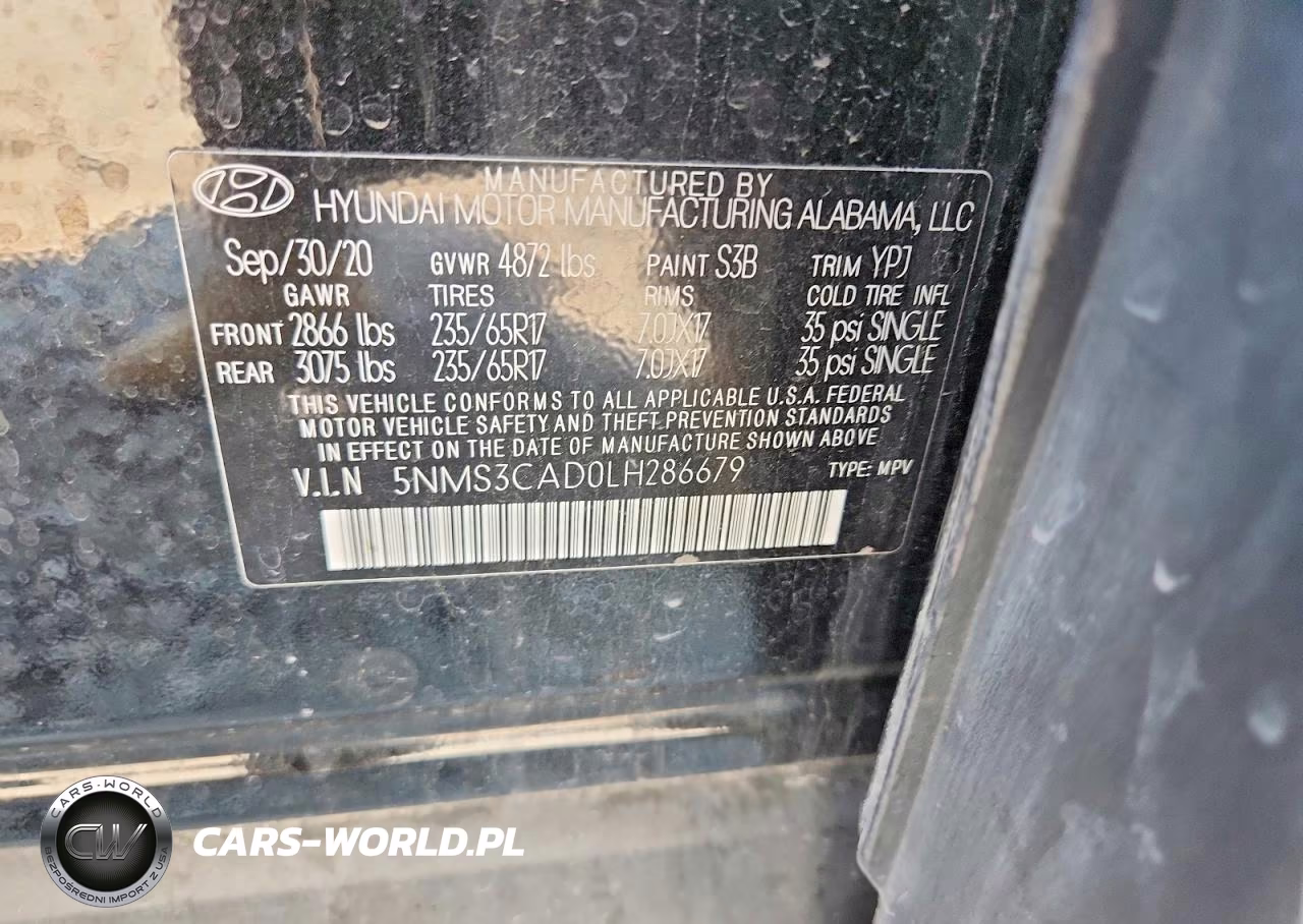 2020 Hyundai Santa Fe Sel VIN:5NMS3CAD0LH286679 - 12