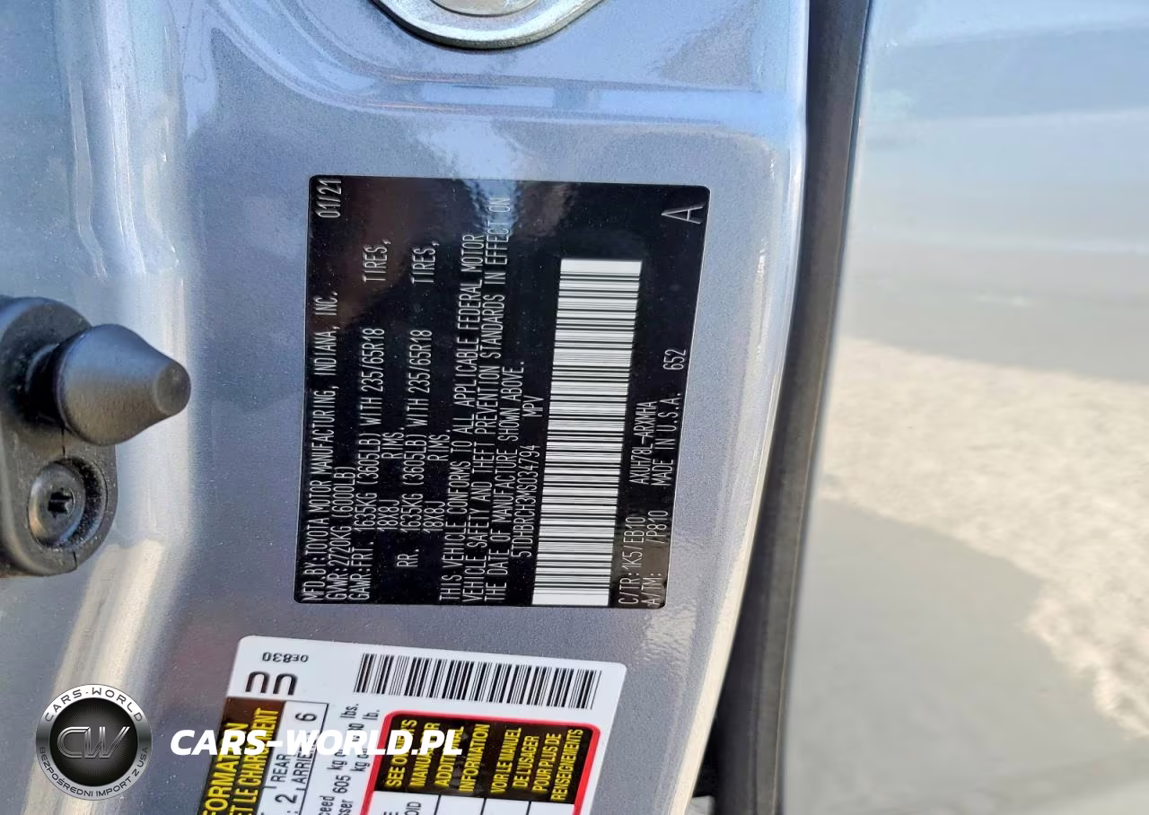 2021 Toyota Highlander Hybrid Xle VIN:5TDHBRCH3MS034794 - 14