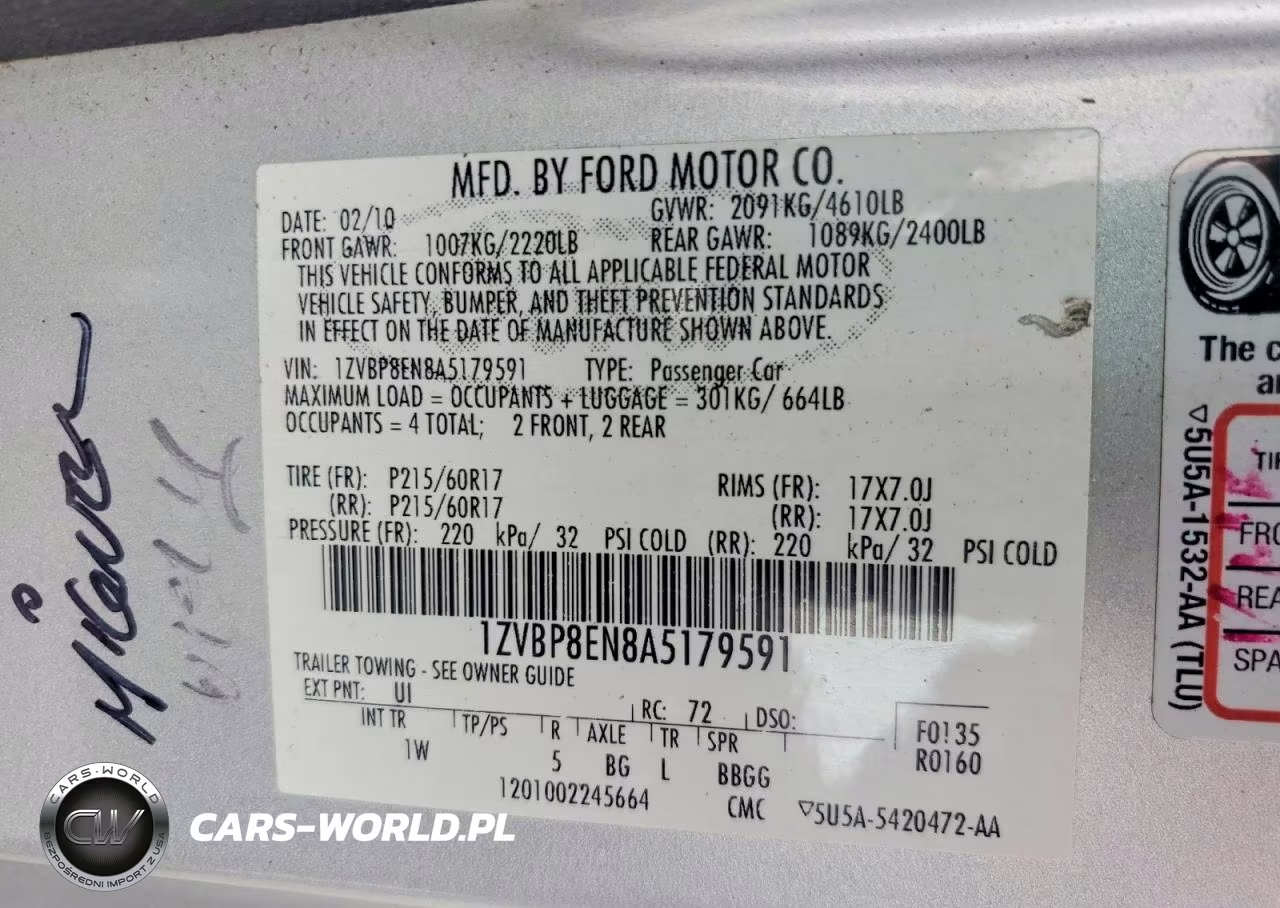 2010 Ford Mustang VIN:1ZVBP8EN8A5179591 - 12