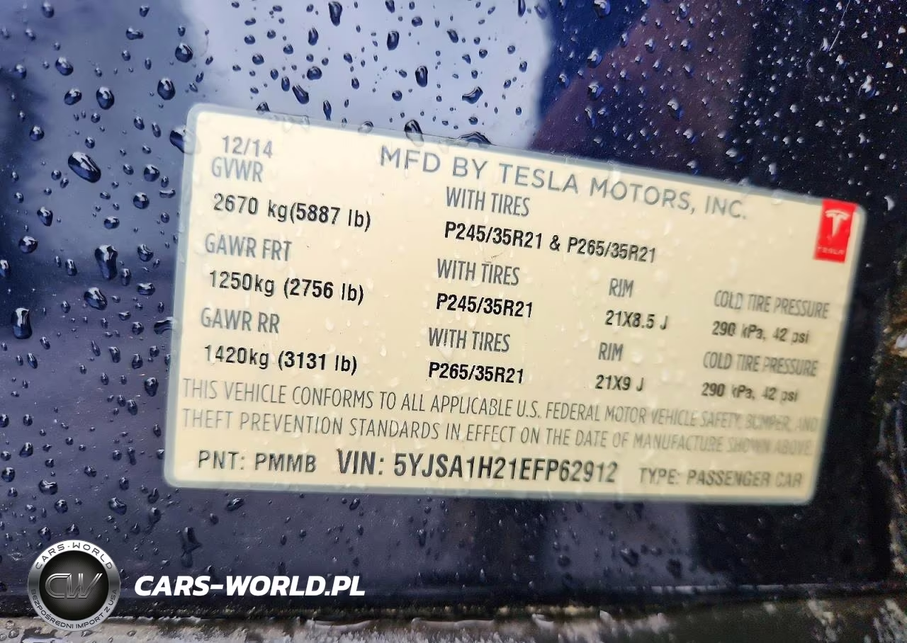 2014 Tesla Model S VIN:5YJSA1H21EFP62912 - 12