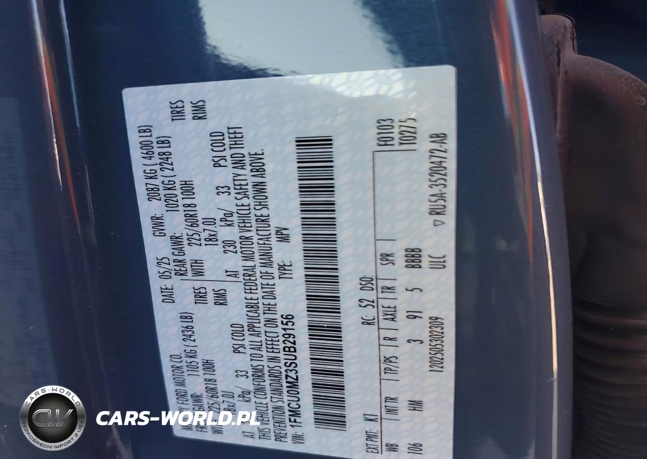 2025 Ford Escape St Line VIN:1FMCU0MZ3SUB29156 - 13