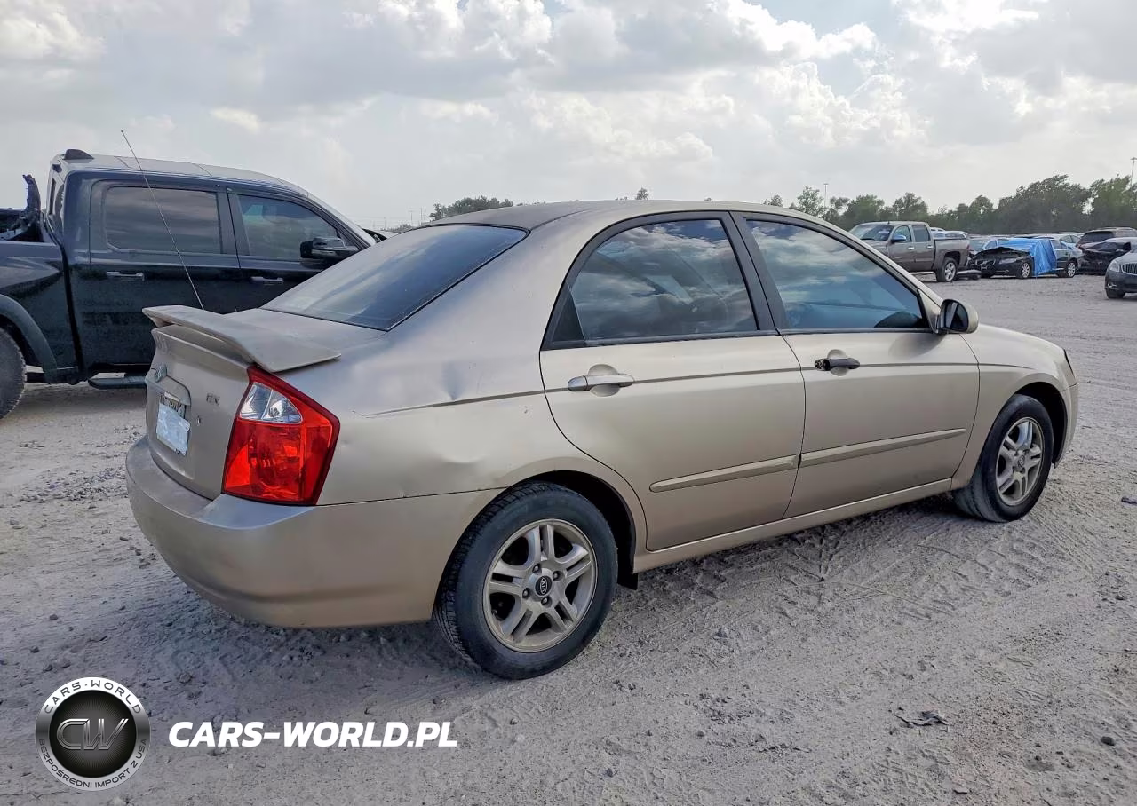 2005 Kia Spectra Lx VIN:KNAFE121855162053 - 3