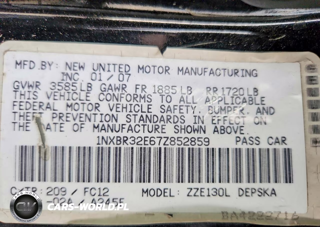 2007 Toyota Corolla S VIN:1NXBR32E67Z852859 - 13