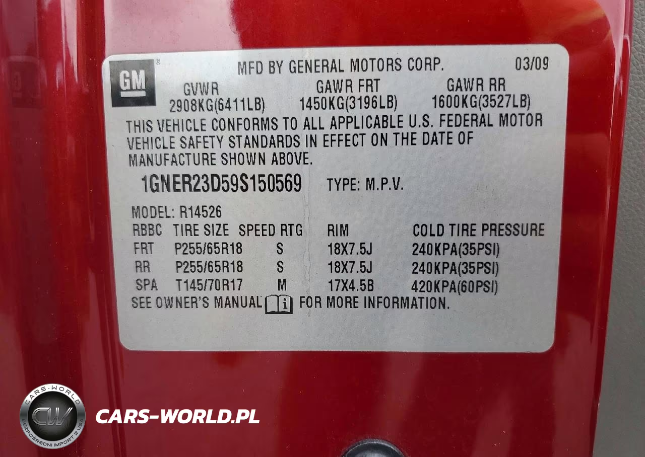2009 Chevrolet Traverse Lt VIN:1GNER23D59S150569 - 13