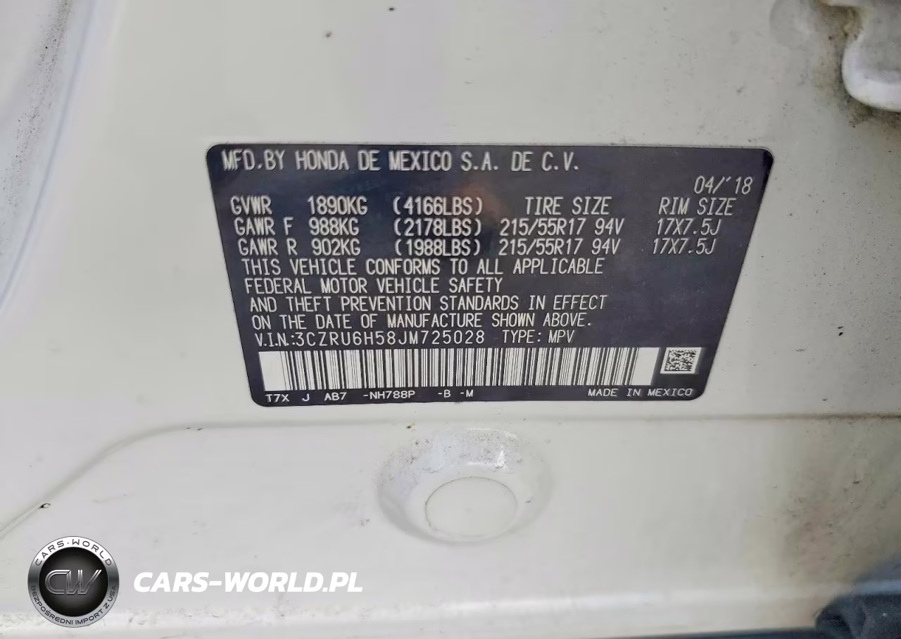 2018 Honda Hr-V Ex VIN:3CZRU6H58JM725028 - 13