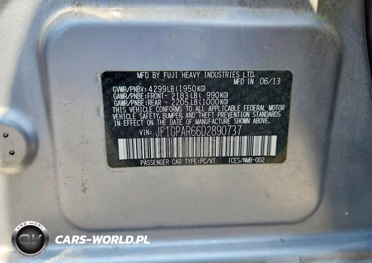 2013 Subaru Impreza Sport Limited VIN:JF1GPAR66D2890737 - 12