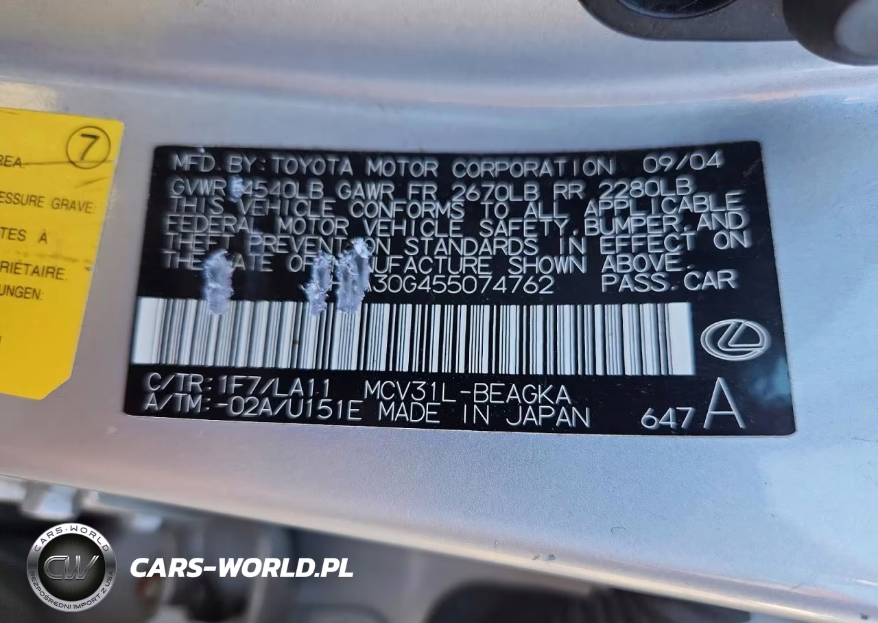 2005 Lexus Es 330 VIN:JTHBA30G455074762 - 13