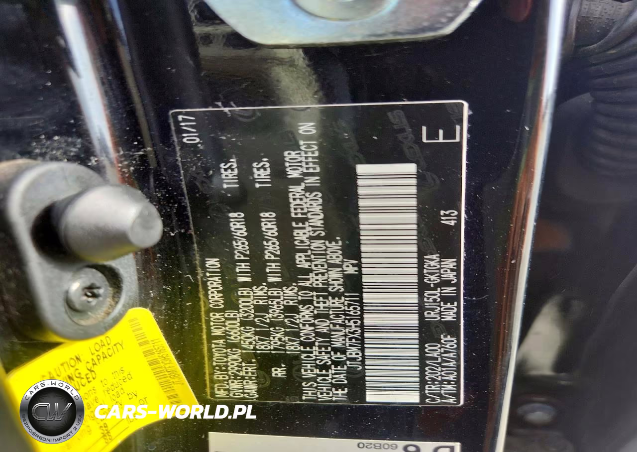 2017 Lexus Gx 460 VIN:JTJBM7FX3H5165711 - 12