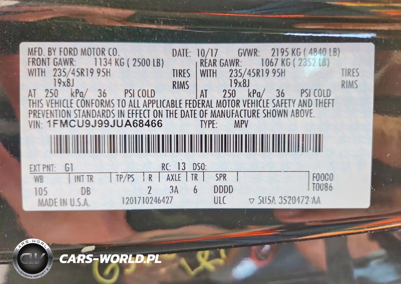 2018 Ford Escape Titanium VIN:1FMCU9J99JUA68466 - 14