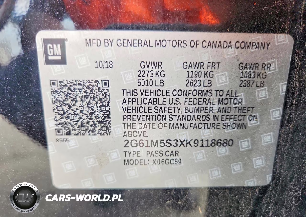 2019 Cadillac Xts Luxury VIN:2G61M5S3XK9118680 - 12