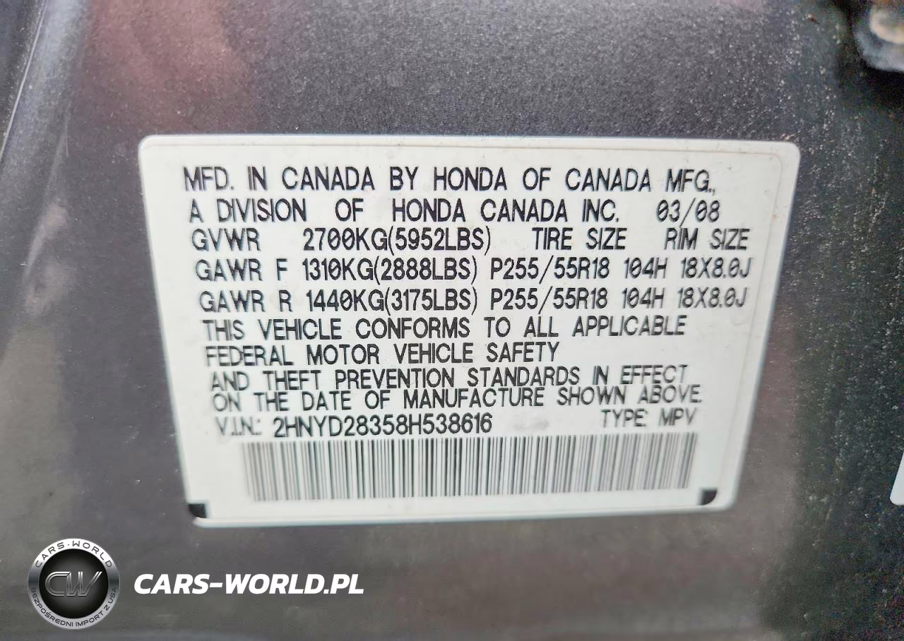 2008 Acura Mdx Technology VIN:2HNYD28358H538616 - 14