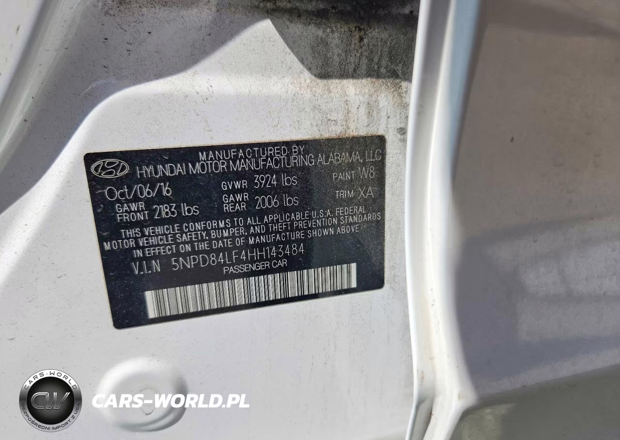 2017 Hyundai Elantra Se VIN:5NPD84LF4HH143484 - 12