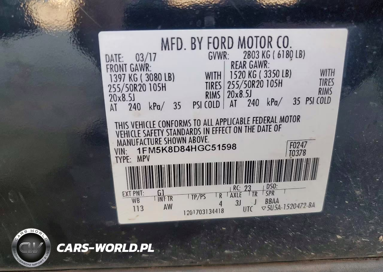 2017 Ford Explorer Xlt VIN:1FM5K8D84HGC51598 - 14