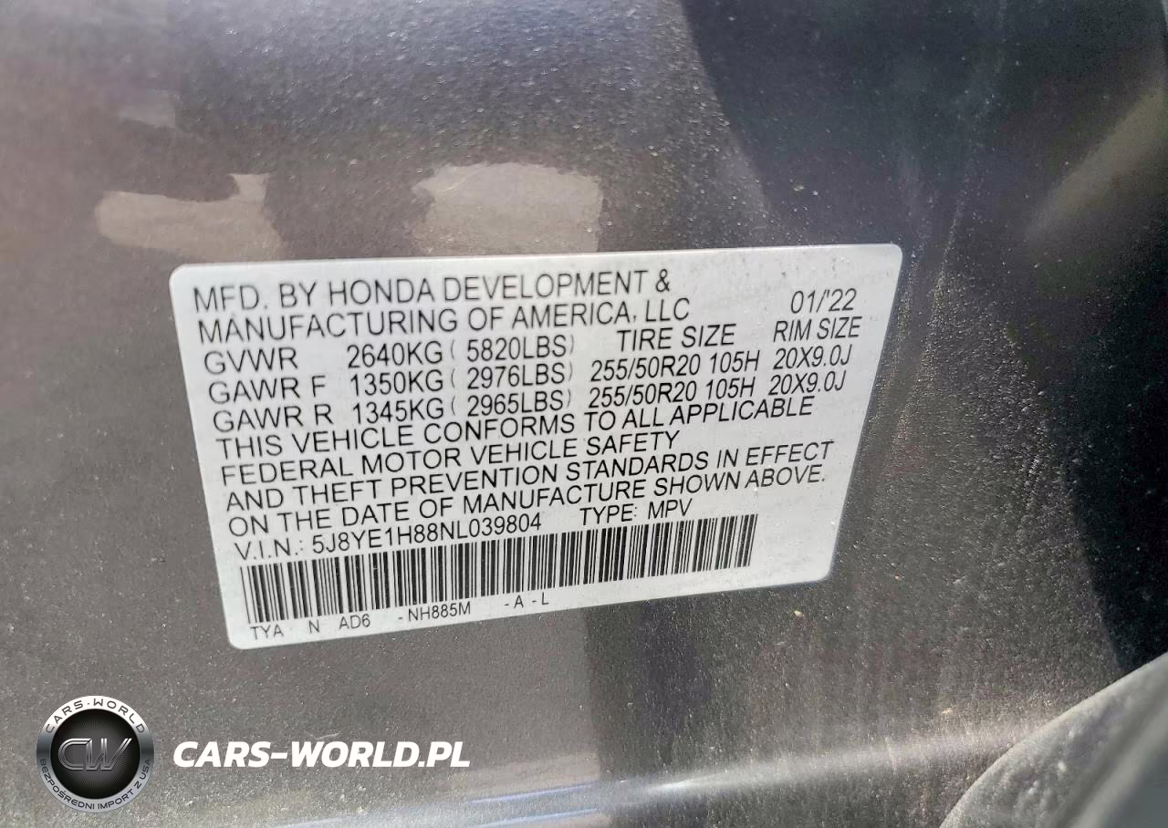 2022 Acura Mdx Advance VIN:5J8YE1H88NL039804 - 13