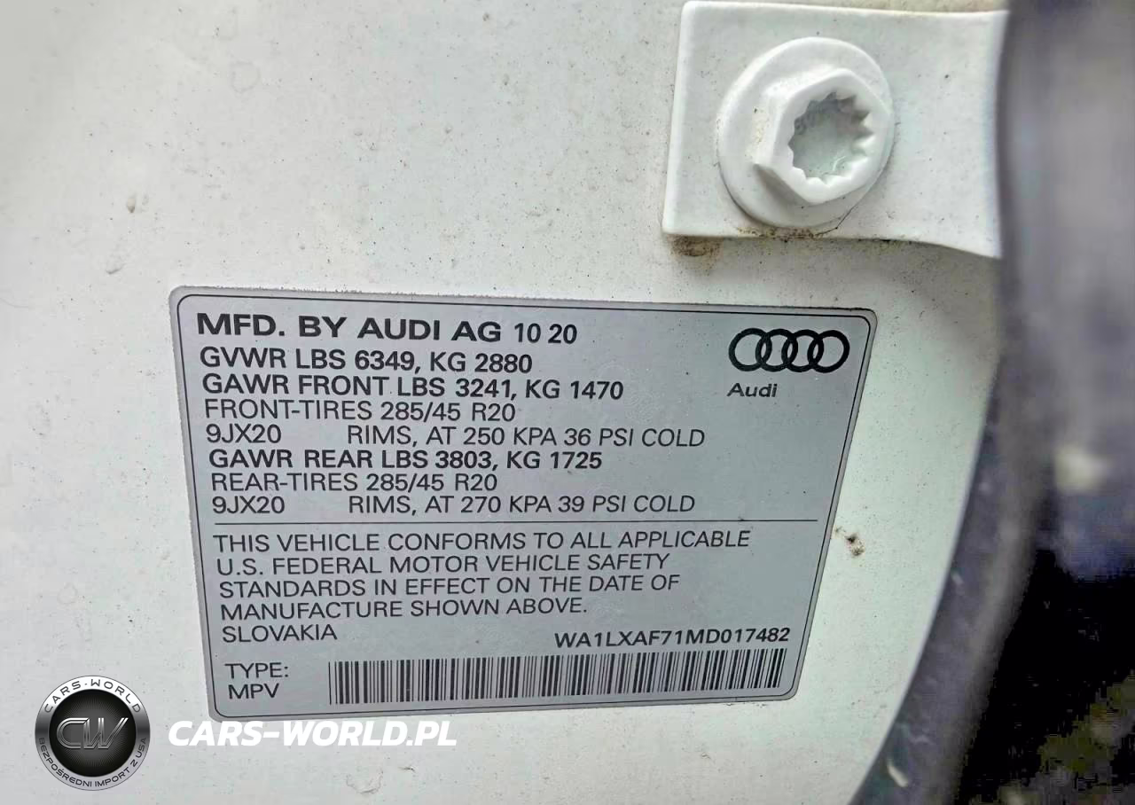 2021 Audi Q7 Premium Plus VIN:WA1LXAF71MD017482 - 10