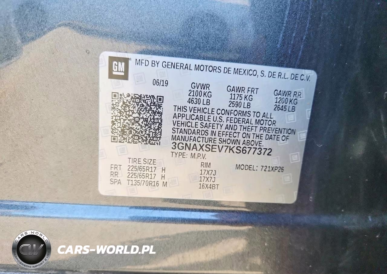 2019 Chevrolet Equinox Ls VIN:3GNAXSEV7KS677372 - 13