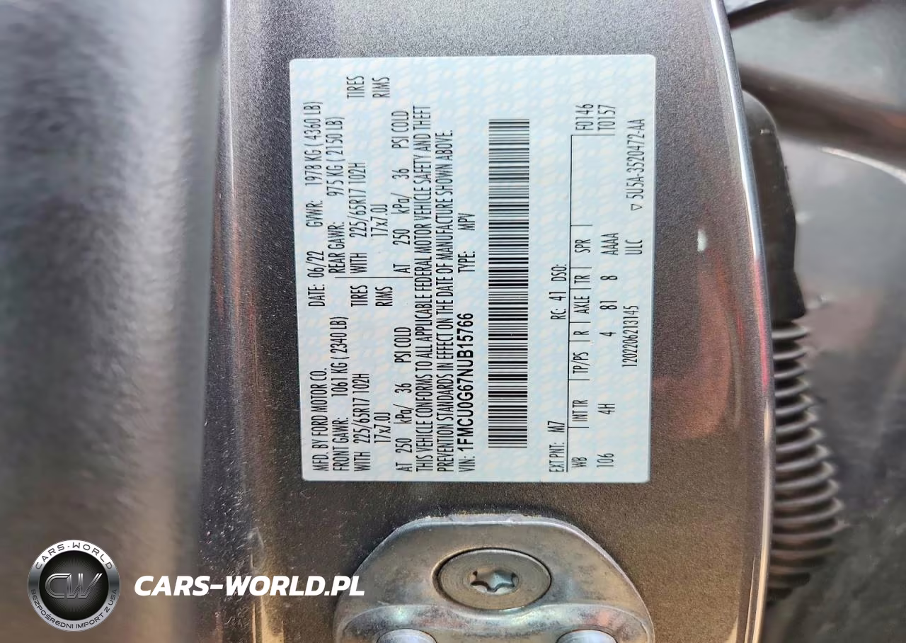 2022 Ford Escape Se VIN:1FMCU0G67NUB15766 - 13