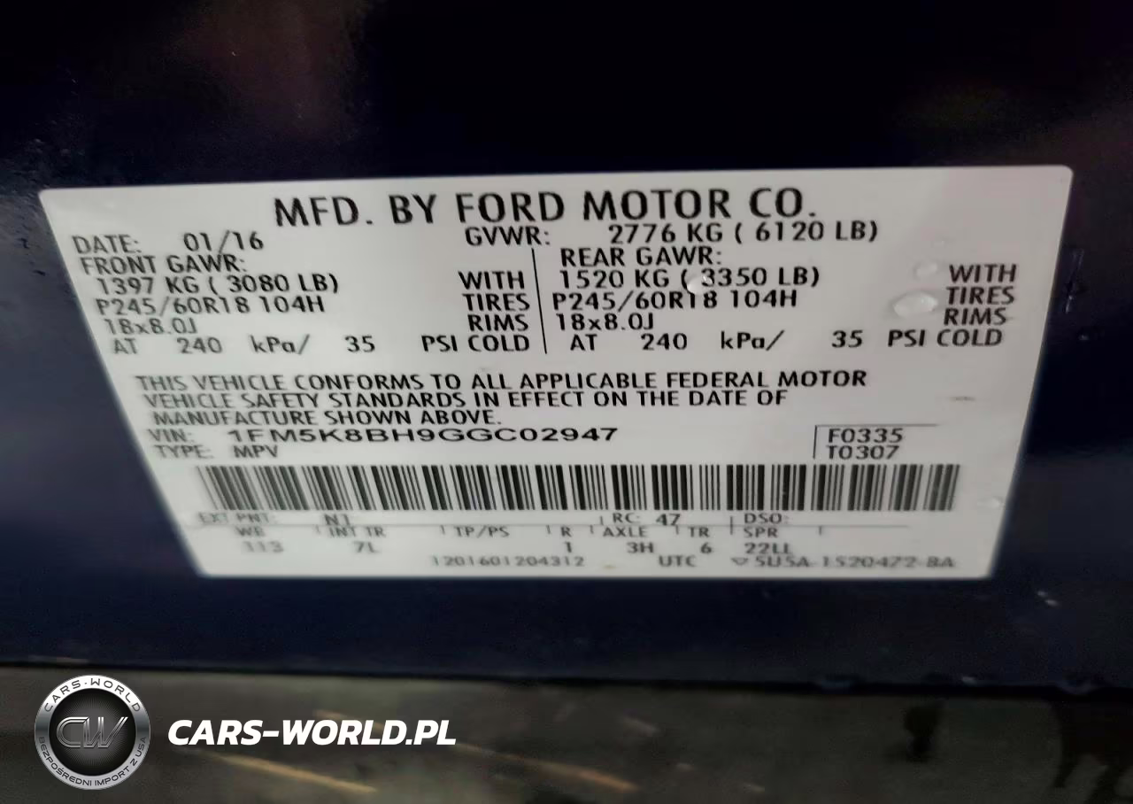 2016 Ford Explorer VIN:1FM5K8BH9GGC02947 - 12