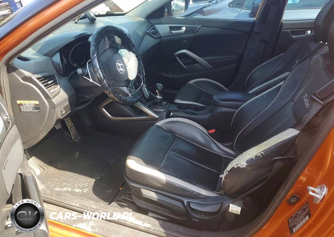 2013 Hyundai Veloster Turbo VIN:KMHTC6AE5DU151265 - 7