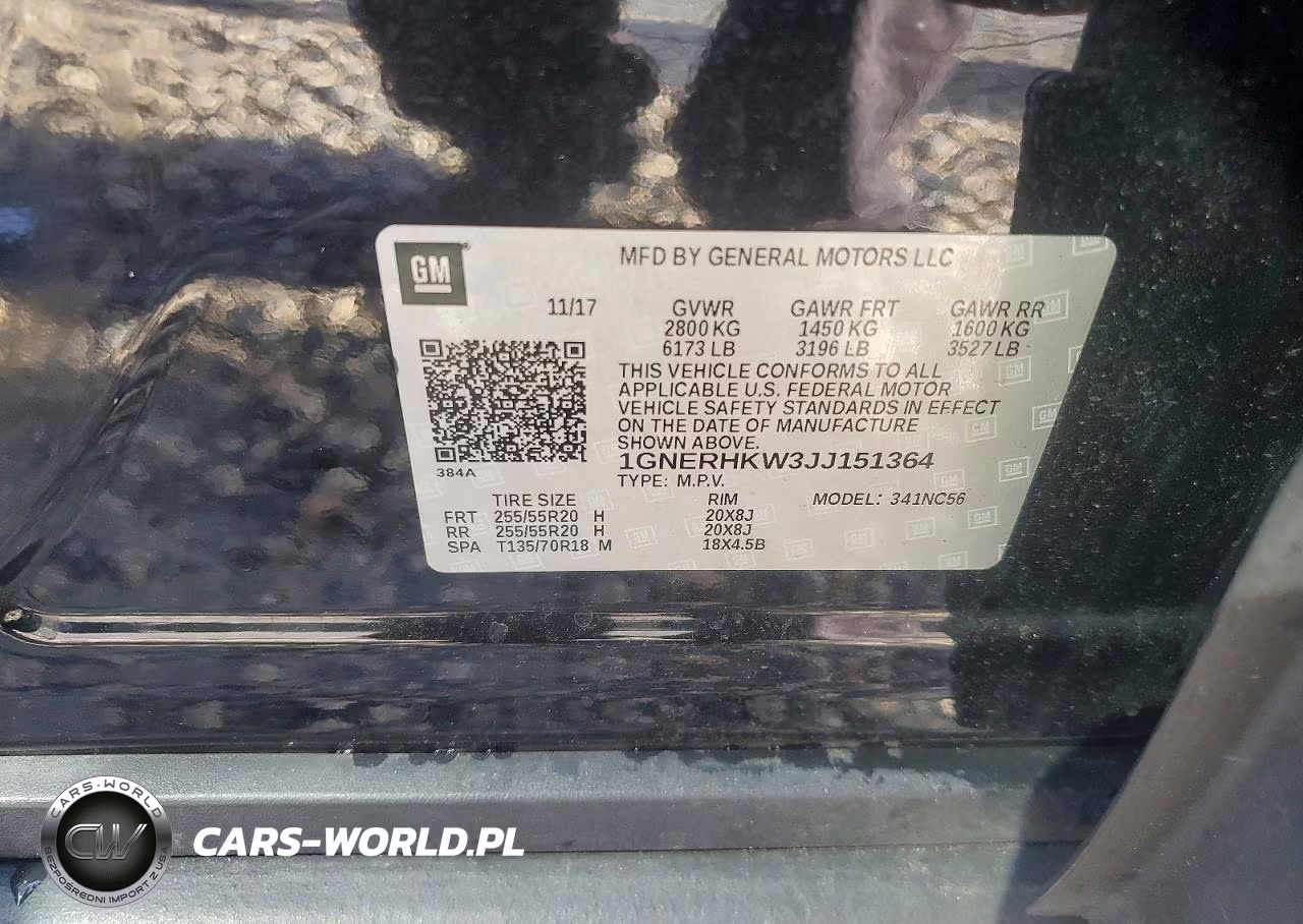2018 Chevrolet Traverse Lt VIN:1GNERHKW3JJ151364 - 14