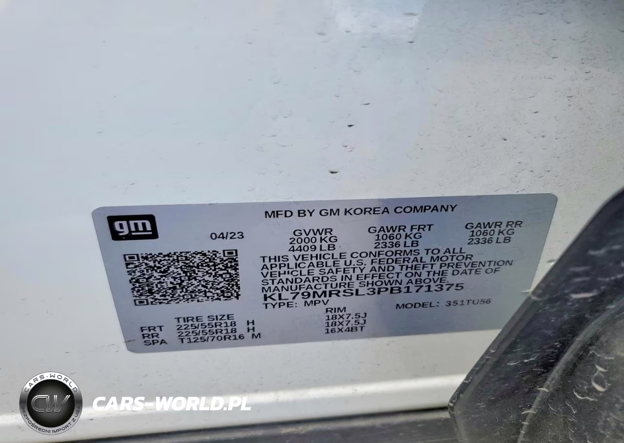 2023 Chevrolet Trailblazer Lt VIN:KL79MRSL3PB171375 - 13