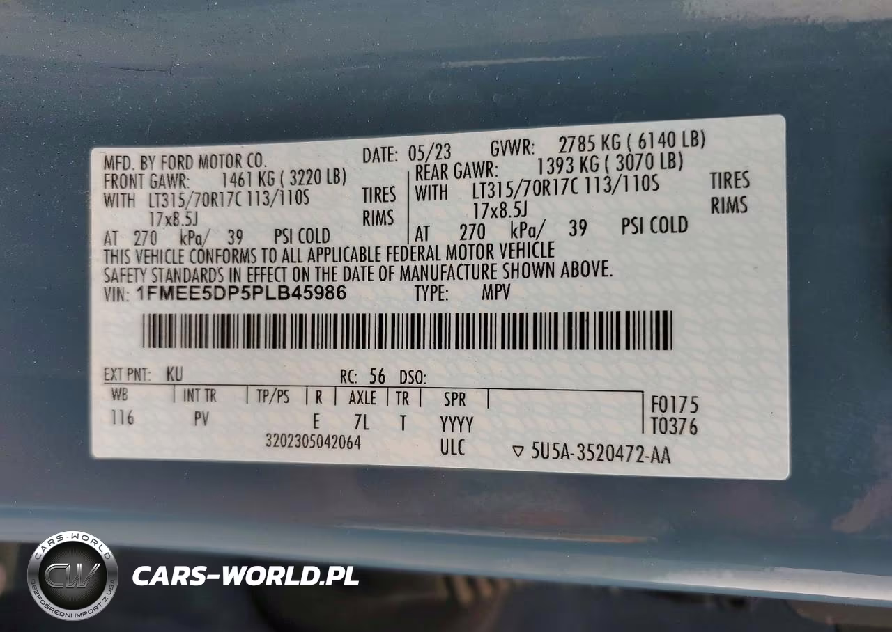 2023 Ford Bronco Base VIN:1FMEE5DP5PLB45986 - 13