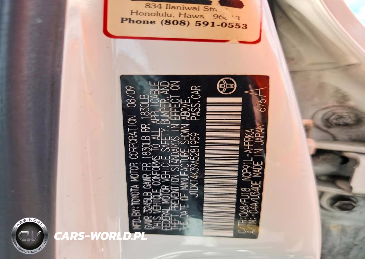 2010 Toyota Yaris Base VIN:JTDKT4K39A5281959 - 13