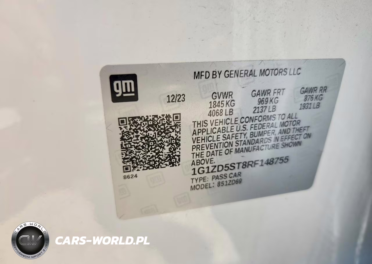 2024 Chevrolet Malibu Lt VIN:1G1ZD5ST8RF148755 - 12