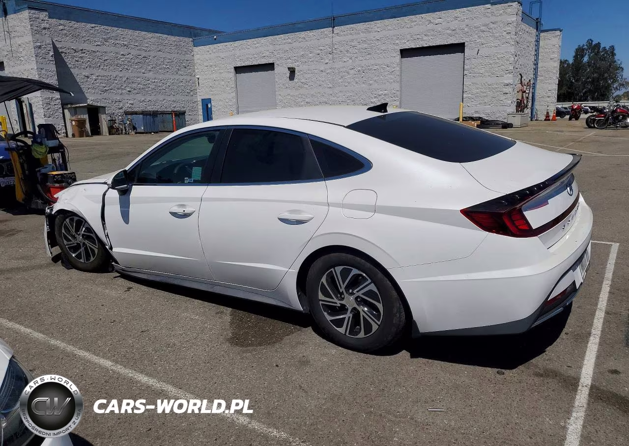 2021 Hyundai Sonata Hybrid Blue VIN:KMHL24JJXMA026798 - 2