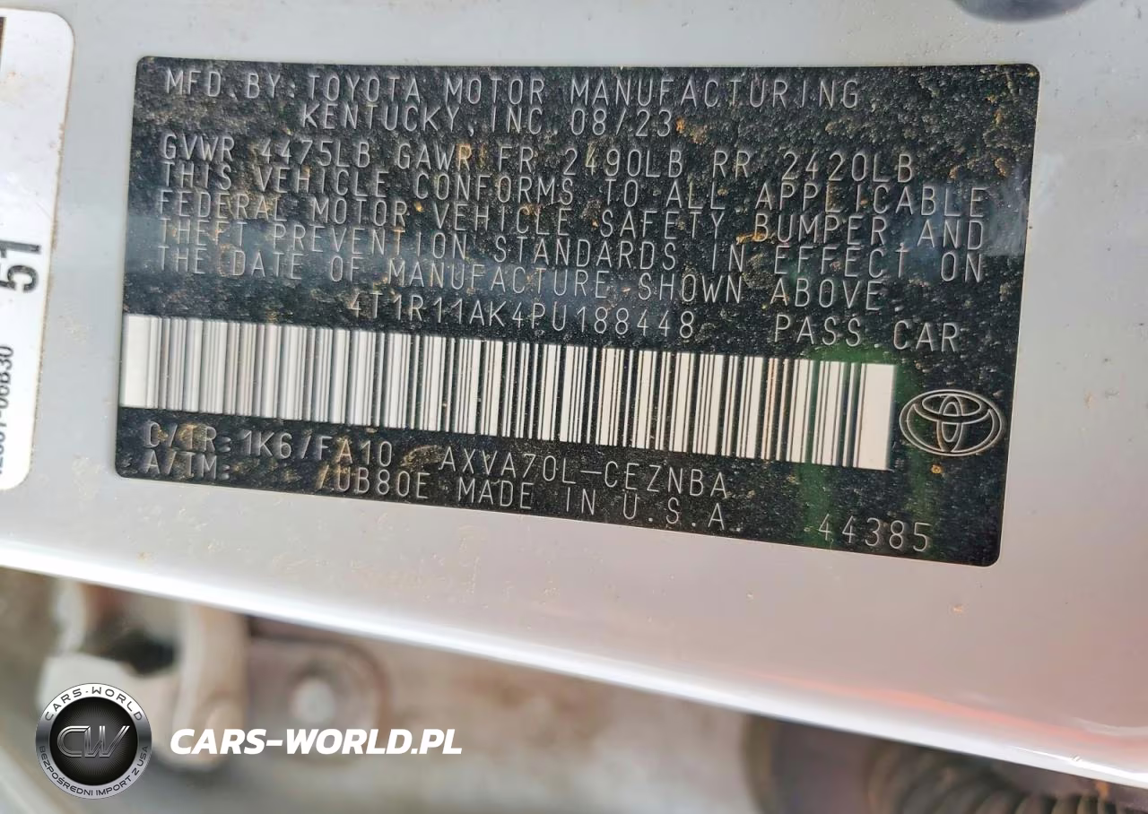 2023 Toyota Camry Le VIN:4T1R11AK4PU188448 - 12
