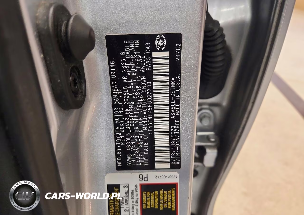 2015 Toyota Camry Le VIN:4T1BF1FK5FU027780 - 12