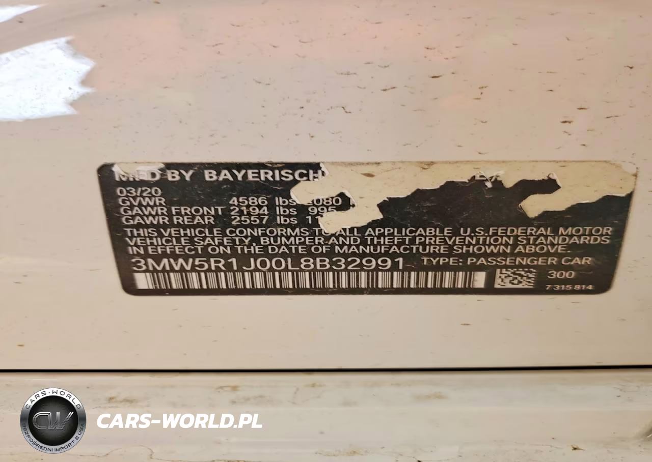 2020 BMW 330I VIN:3MW5R1J00L8B32991 - 13