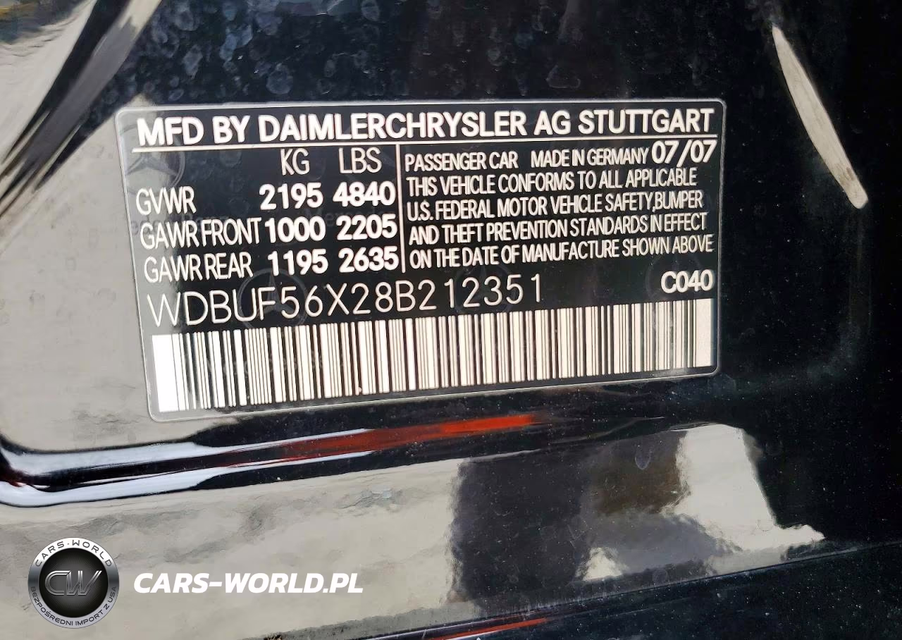 2008 Mercedes-Benz E 350 VIN:WDBUF56X28B212351 - 13