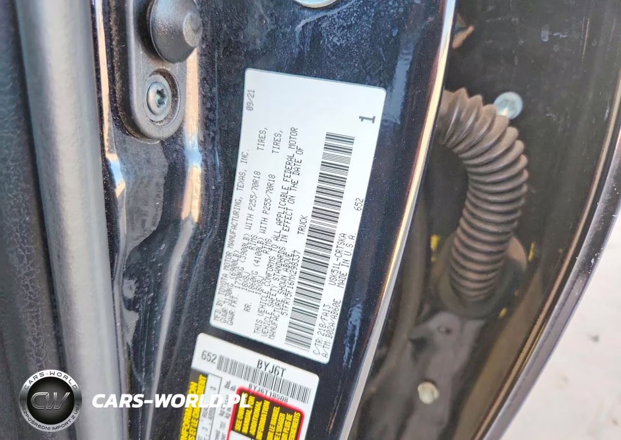 2021 Toyota Tundra Sr VIN:5TFRY5F16MX298337 - 12