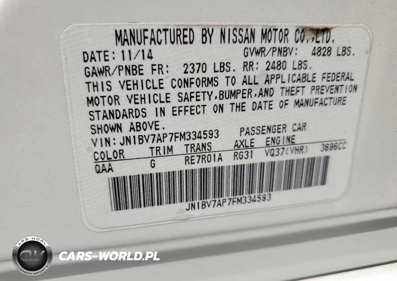 2015 Infiniti Q50 Sport VIN:JN1BV7AP7FM334593 - 13