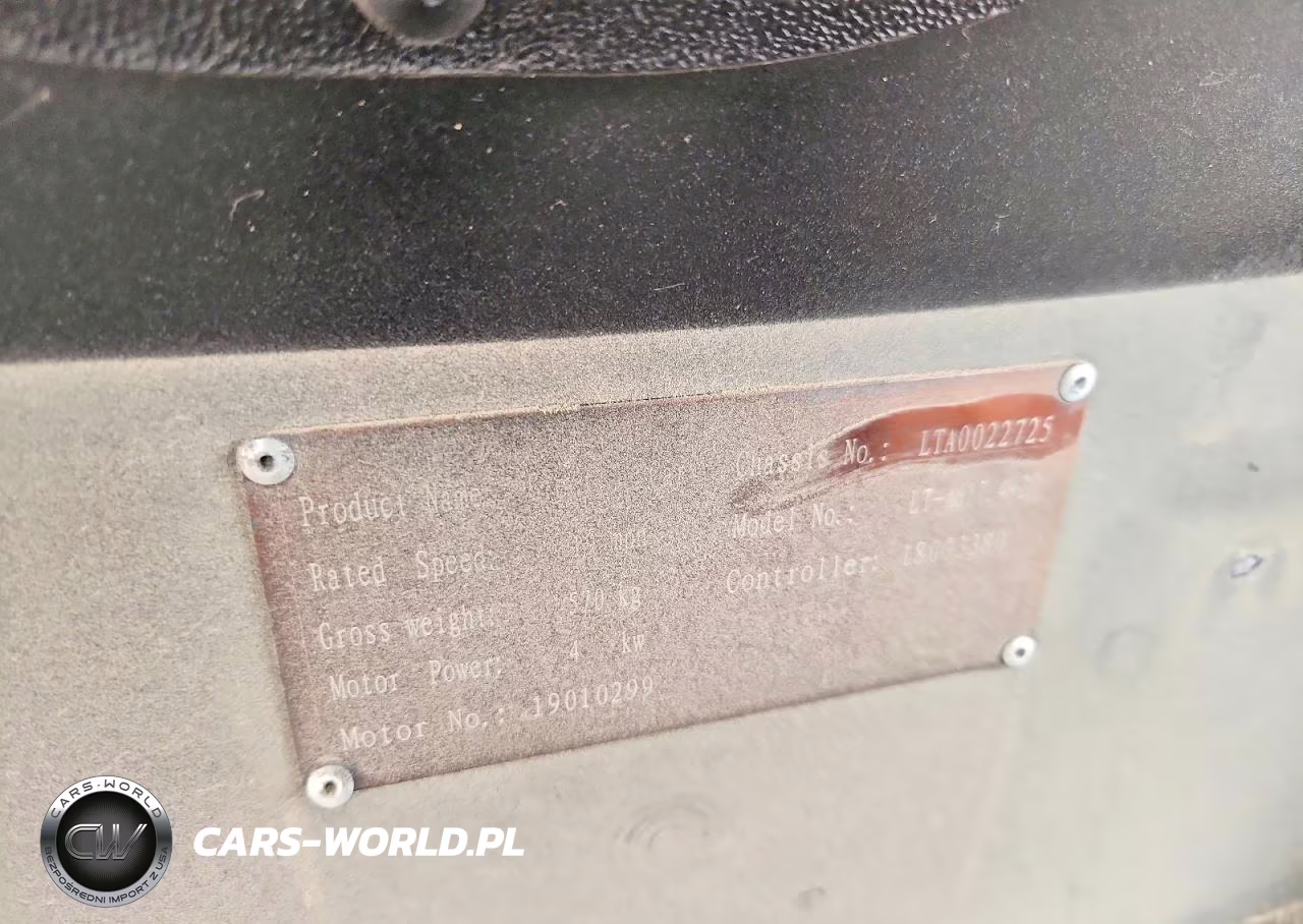 2018 Golf Cart Golf Cart VIN:LTA0022725 - 10
