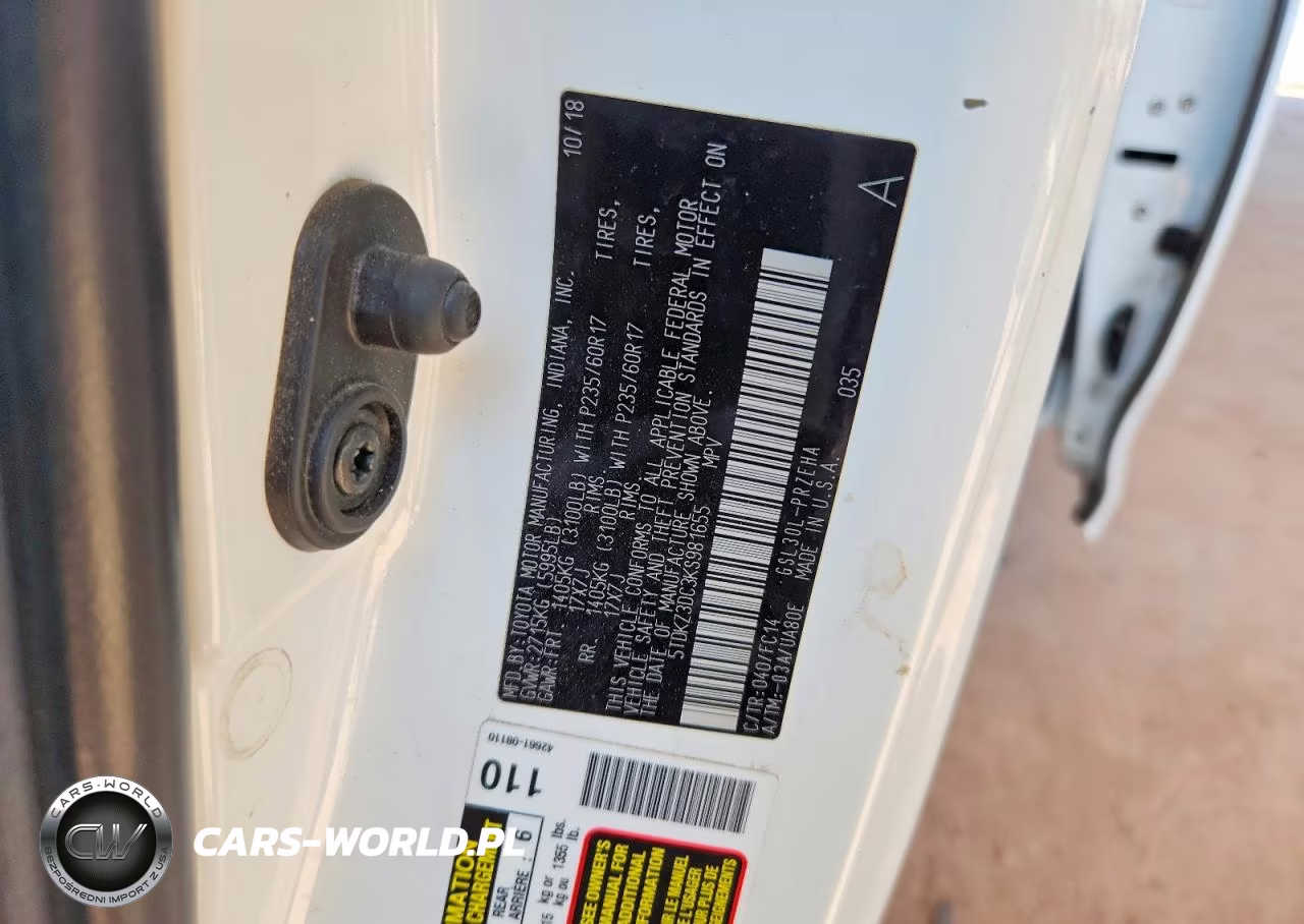 2019 Toyota Sienna Le VIN:5TDKZ3DC3KS981655 - 13