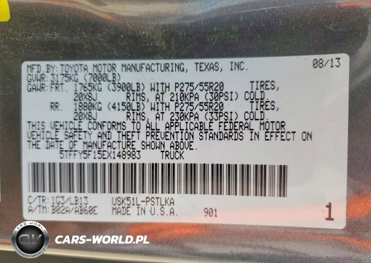 2014 Toyota Tundra Crewmax Limited VIN:5TFFY5F15EX148983 - 12