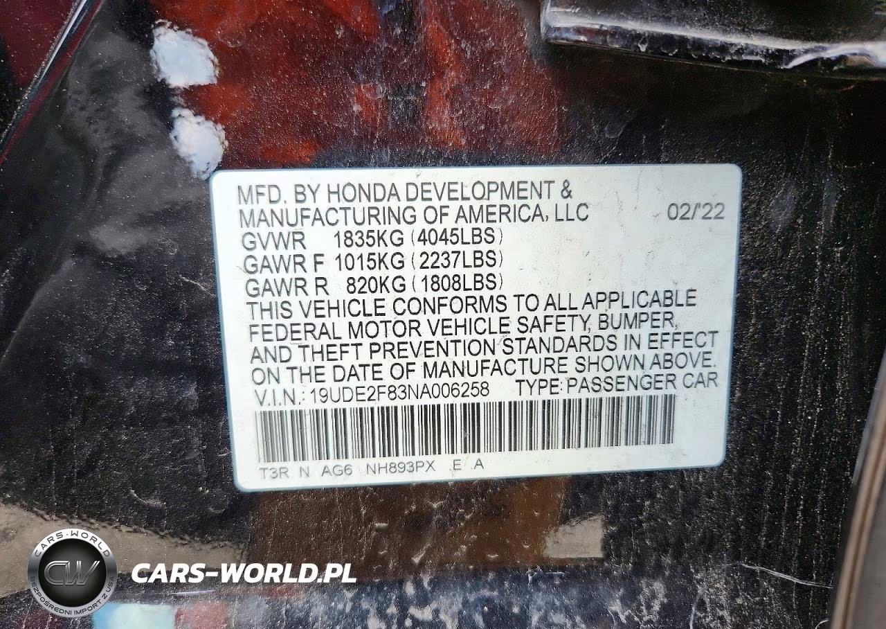 2022 Acura Ilx Premium A-Spec VIN:19UDE2F83NA006258 - 12