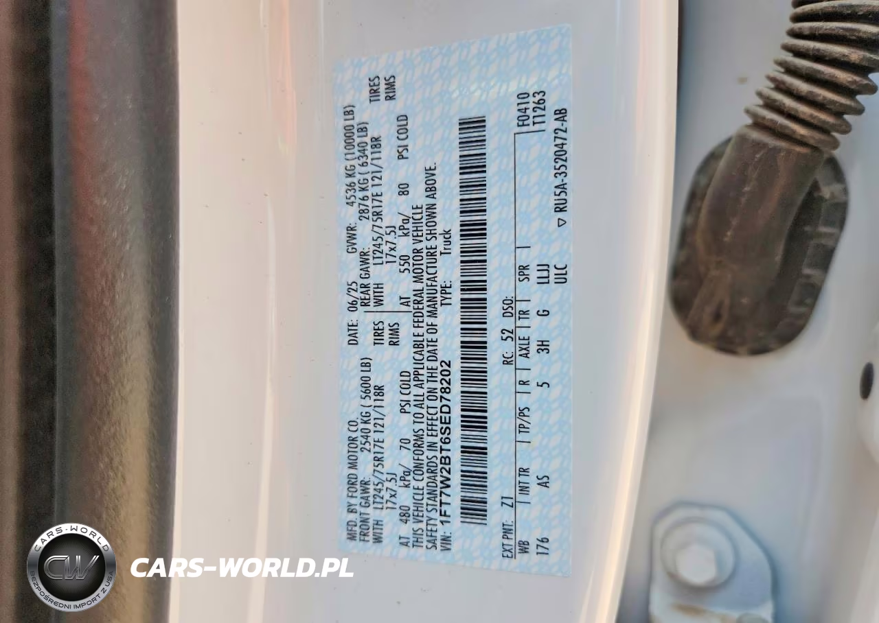 2025 Ford F250 VIN:1FT7W2BT6SED78202 - 13