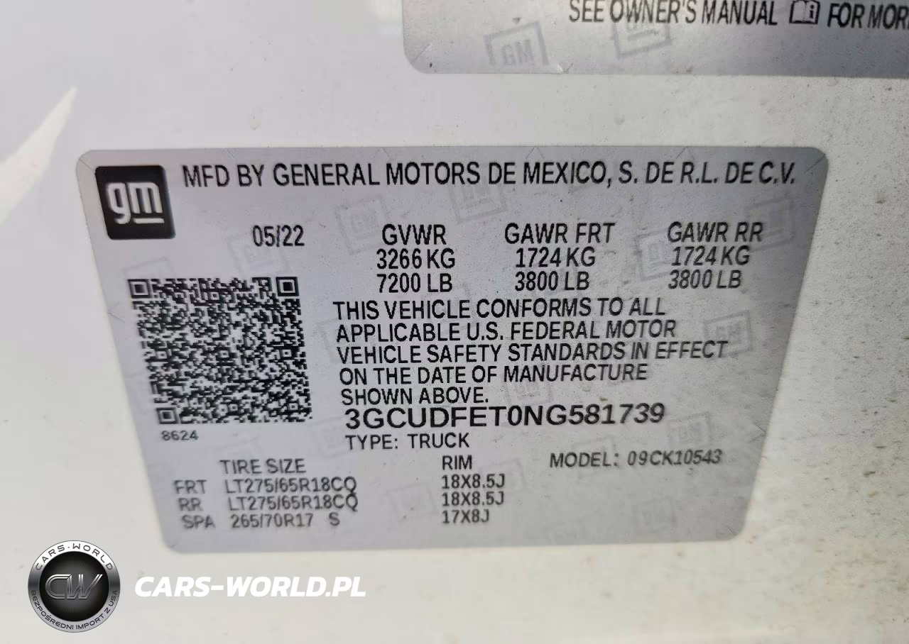 2022 Chevrolet Silverado K1500 Lt Trail Boss VIN:3GCUDFET0NG581739 - 12