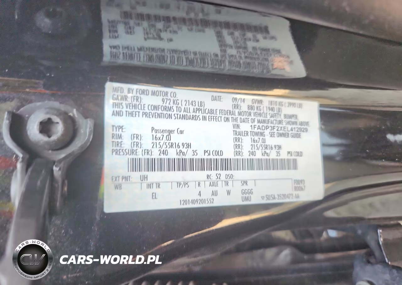 2014 Ford Focus Se VIN:1FADP3F2XEL412929 - 12