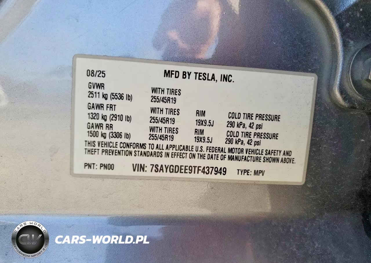 2026 Tesla Model Y VIN:7SAYGDEE9TF437949 - 13