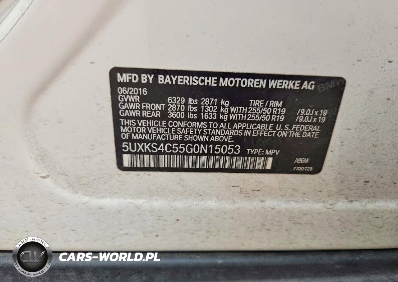 2016 BMW X5 xDrive35D VIN:5UXKS4C55G0N15053 - 13
