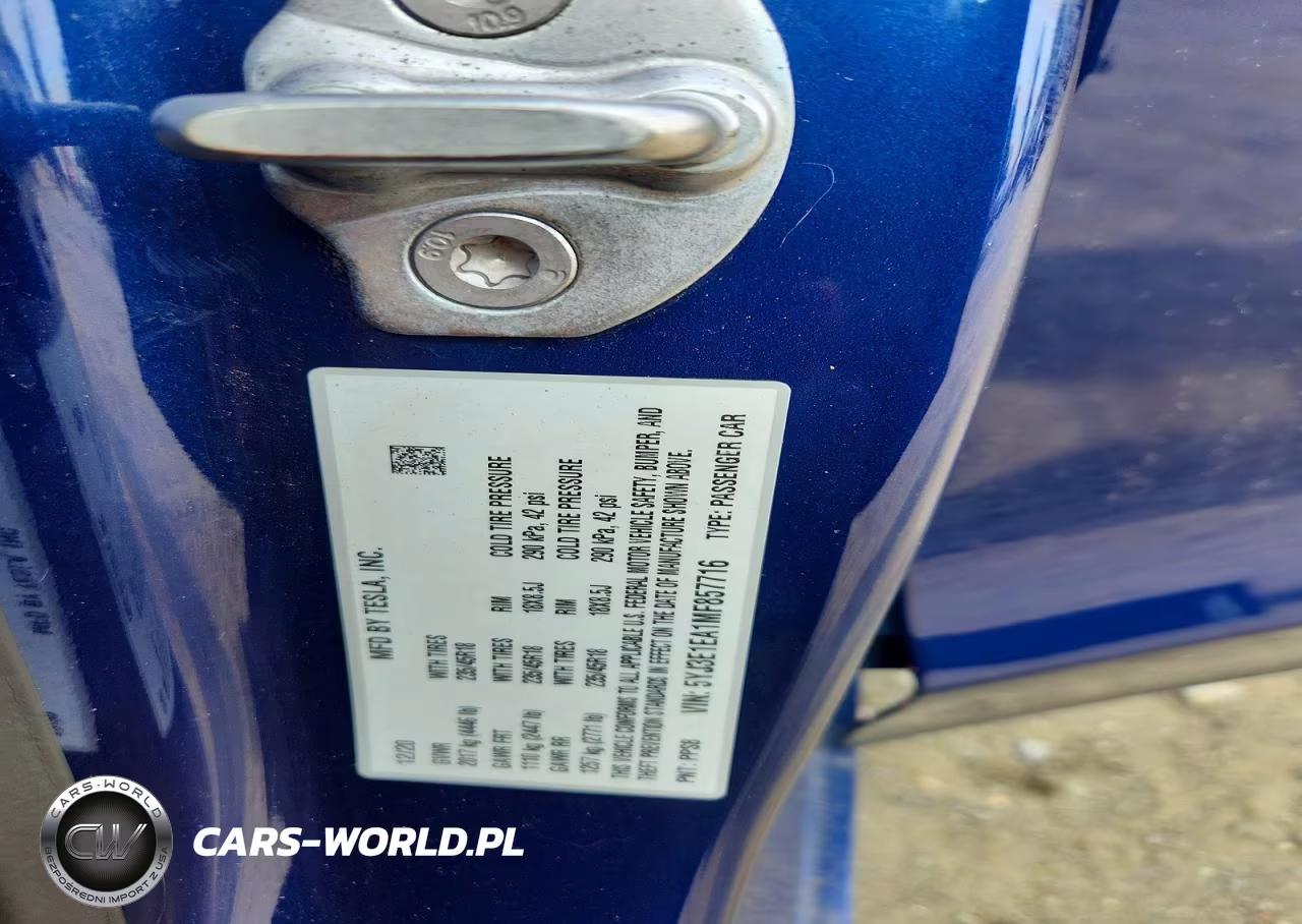 2021 Tesla Model 3 VIN:5YJ3E1EA1MF857716 - 12