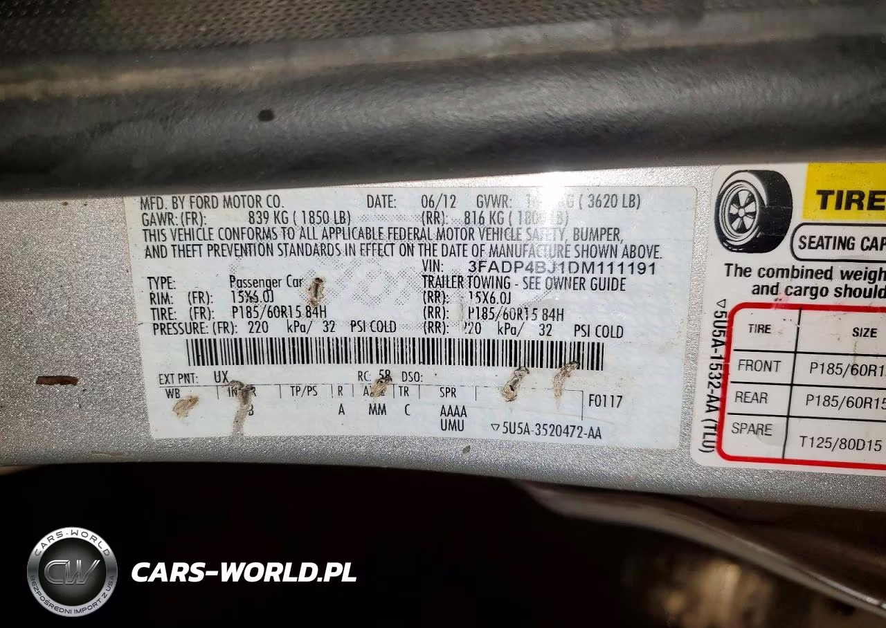 2013 Ford Fiesta Se VIN:3FADP4BJ1DM111191 - 13