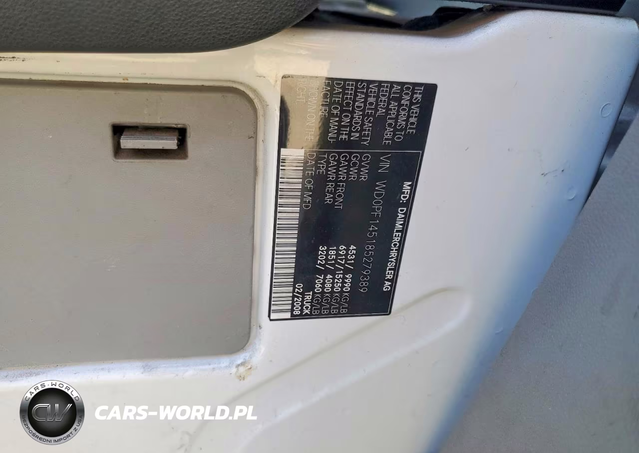 2008 Dodge Sprinter 3500 VIN:WD0PF145185279389 - 13