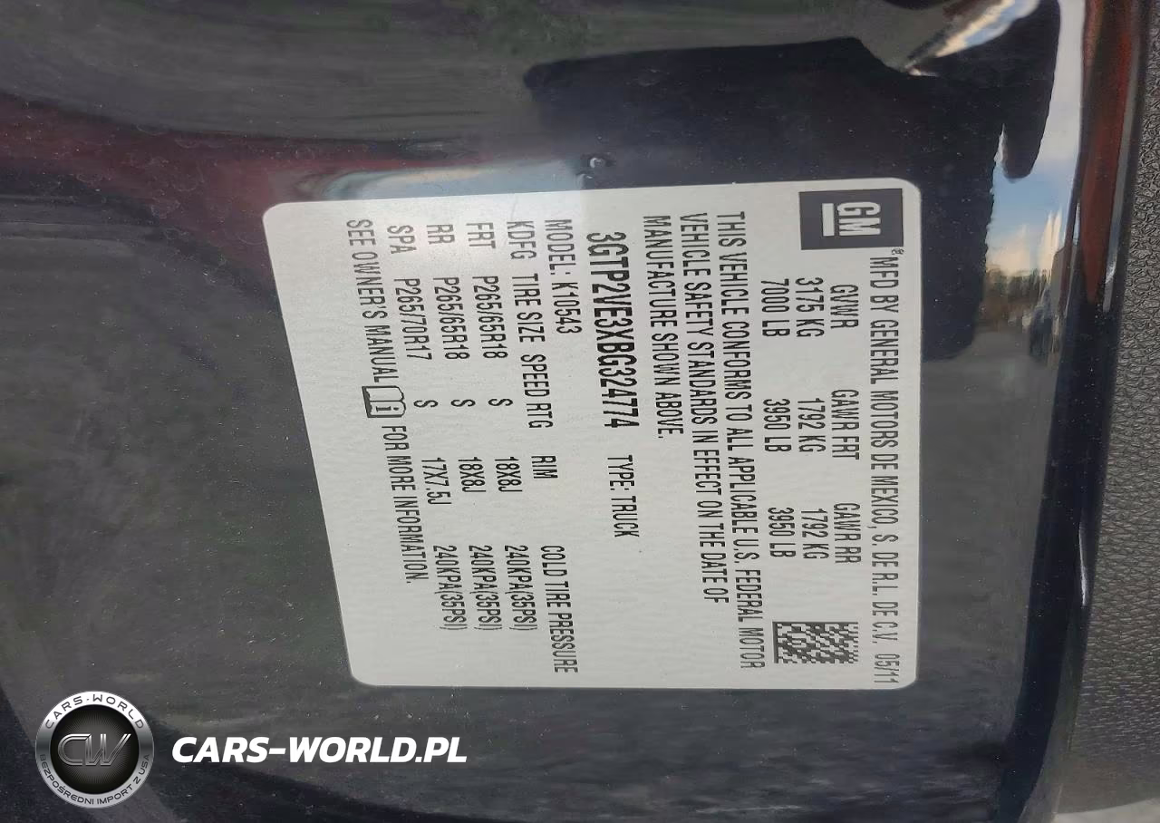 2011 GMC Sierra K1500 Sle VIN:3GTP2VE3XBG324774 - 12